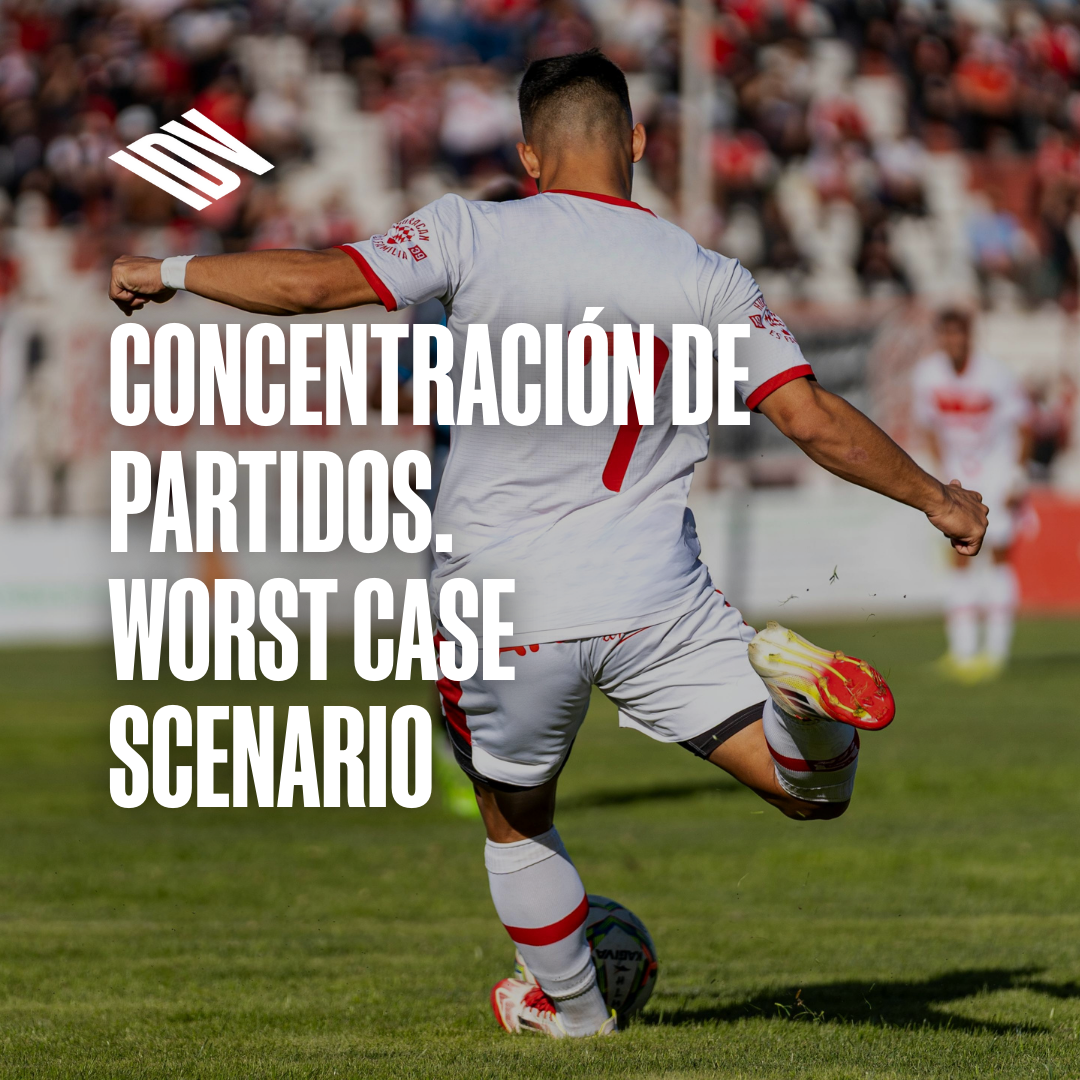 Concentración de partidos en el Fútbol Profesional. Worst Case Scenario.